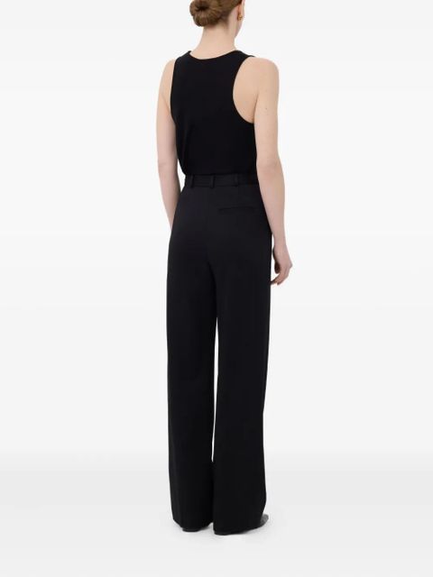 LouLou de Saison Garbo pleated-wool trousers - Black