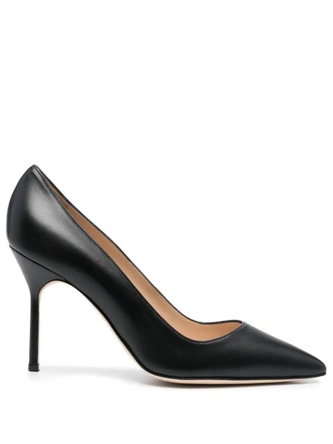 Manolo Blahnik BB 90mm leather pumps - Black - zdjęcie produktu nr 1