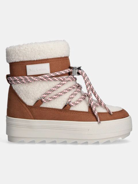 Juicy Couture śniegowce JUICY SNOW BOOT kolor beżowy JCFBTS224022