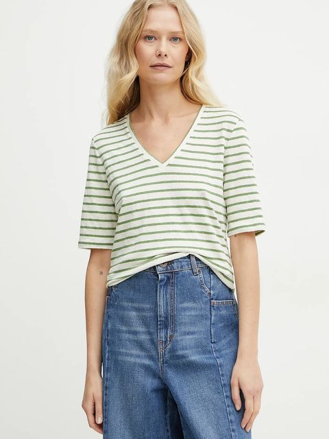 Weekend Max Mara t-shirt lniany - zdjęcie produktu nr 1