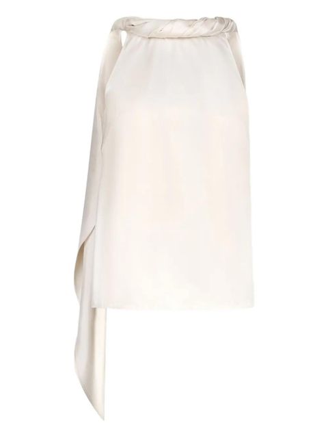 LouLou de Saison twisted-collar sleeveless blouse - Neutrals - zdjęcie produktu nr 1