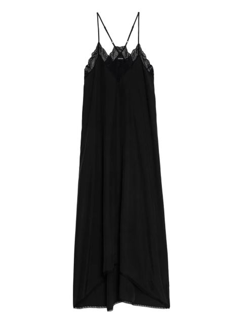 Zadig&Voltaire lace-trim midi dress - Black