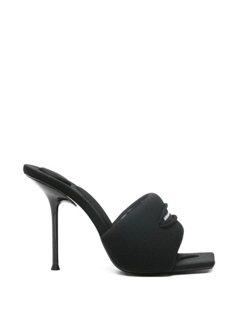 Alexander Wang square-toe heeled mules - Black - zdjęcie produktu nr 1