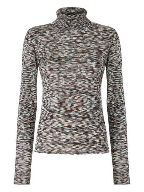 Missoni stripe-pattern turtleneck sweater - Black - zdjęcie produktu nr 1