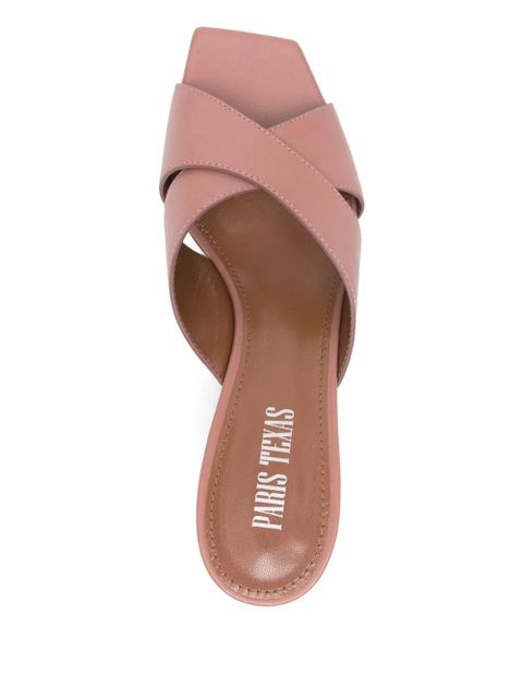 Paris Texas Arizona criss-cross mules - Pink