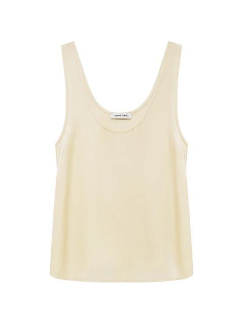 ANINE BING Lea scoop-neck top - Yellow - zdjęcie produktu nr 1