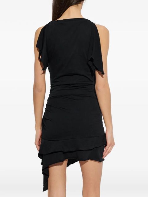 ISABEL MARANT ruffled ruched dress - Black