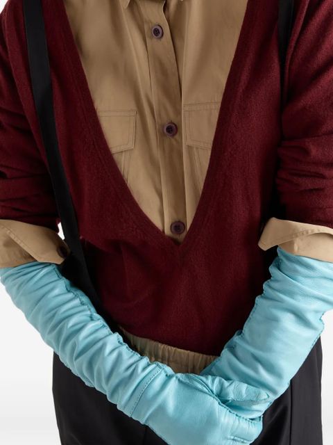 Prada cashmere V-neck sweater - Red