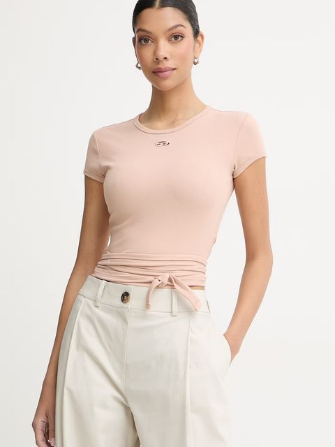 Diesel crop top damski bawełniany T-BUNNY-TAIL-S1 - zdjęcie produktu nr 2