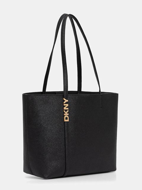 Dkny torebka skórzana kolor czarny R52AKG54 - zdjęcie produktu nr 2