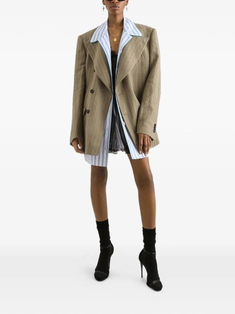 Dolce & Gabbana chest-pocket striped shirt - White - zdjęcie produktu nr 2