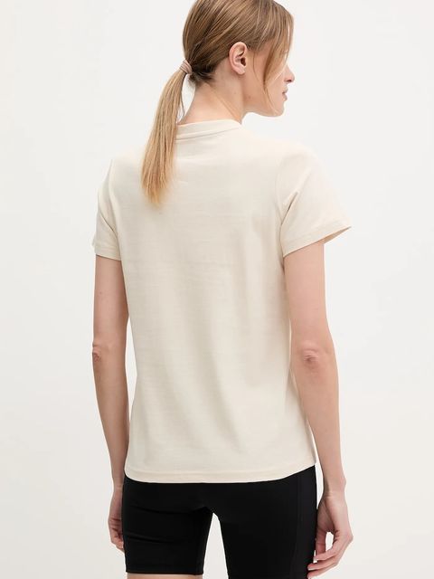 Helly Hansen t-shirt bawełniany HH LOGO damski kolor beżowy 54593 - zdjęcie produktu nr 2