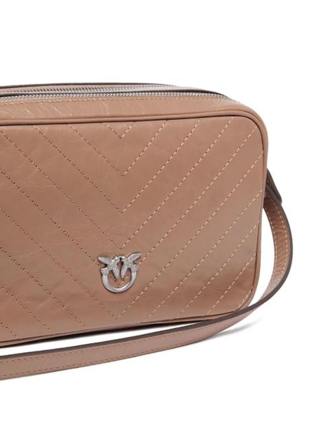 PINKO chevron-quilted leather bag - Neutrals