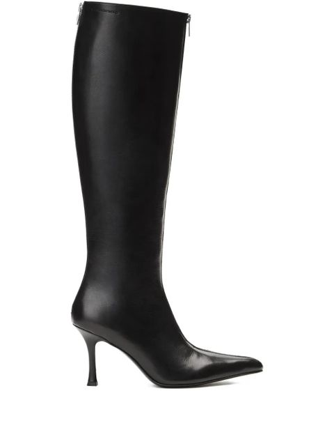 Alexander Wang 85mm Vera zip-detail pointed-toe boots - Black - zdjęcie produktu nr 1