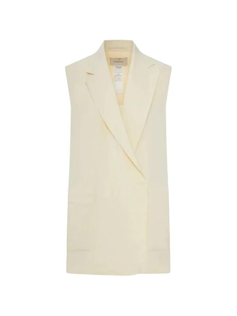 Sportmax sleeveless notched-lapel waistcoat - Neutrals - zdjęcie produktu nr 1