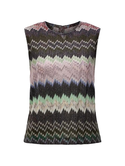 Missoni zigzag-patterned top - Black - zdjęcie produktu nr 1