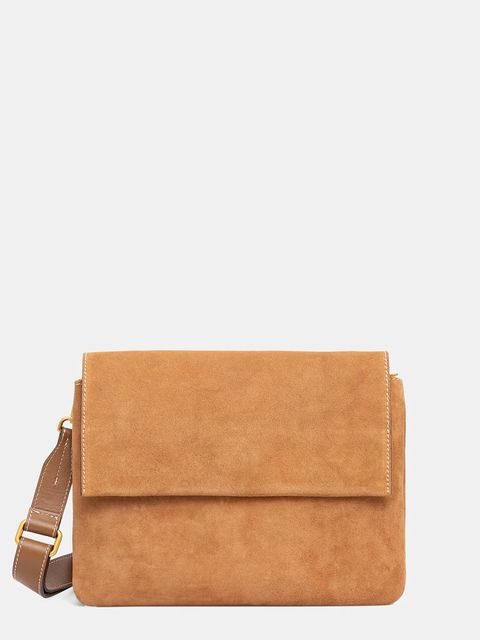 Gianni Chiarini torebka zamszowa THREE kolor brązowy BS.12295.CM-PL - zdjęcie produktu nr 1