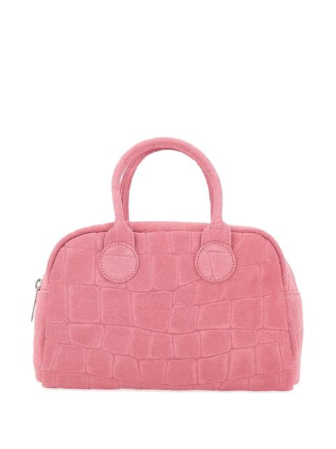Marge Sherwood Soft Bowling crocodile-effect tote bag - Pink - zdjęcie produktu nr 1