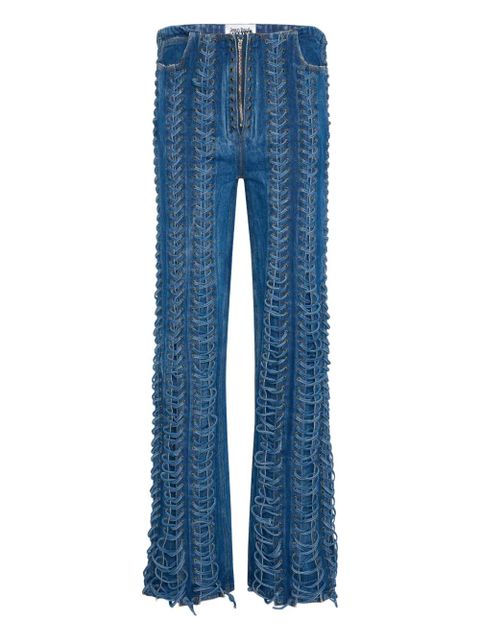 Jean Paul Gaultier The Lace-Up jeans - Blue - zdjęcie produktu nr 1