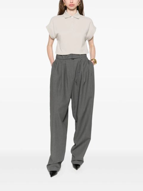 Saint Laurent Cassandre polo shirt - Neutrals