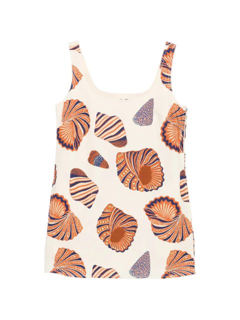 Simon Miller Sahara shell-print mini dress - Neutrals - zdjęcie produktu nr 1