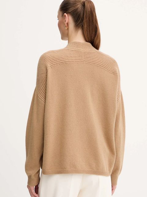 Liu Jo sweter wełniany damski kolor zielony MF5060 MS009 - zdjęcie produktu nr 2