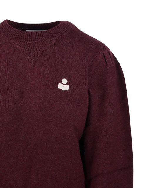 MARANT ÉTOILE Kelaya puff-sleeve sweater - Red