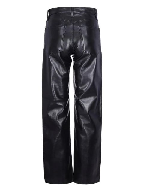 AGOLDE leather trousers - Black - zdjęcie produktu nr 2