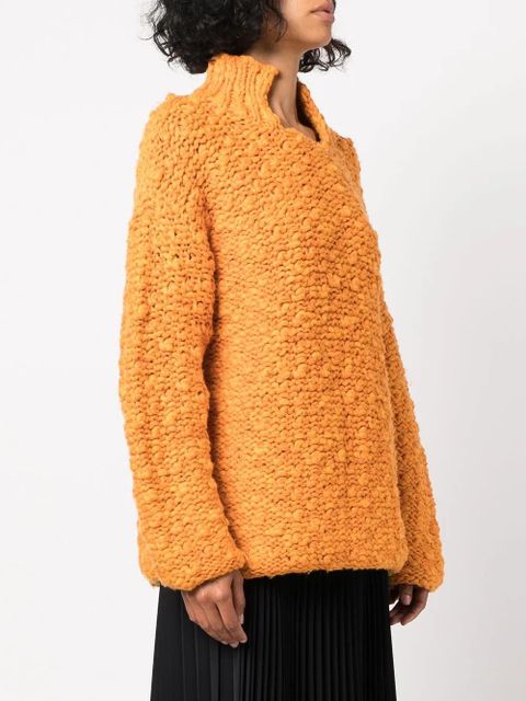 Proenza Schouler square-neck chunky-knit jumper - Yellow - zdjęcie produktu nr 2