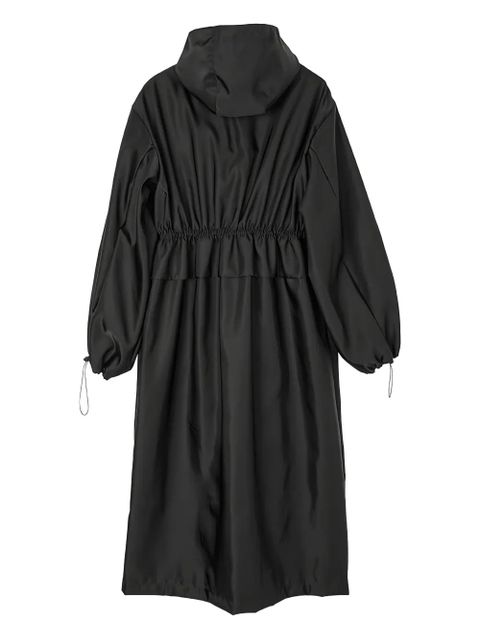 Cecilie Bahnsen hooded drawstring parka coat - Black