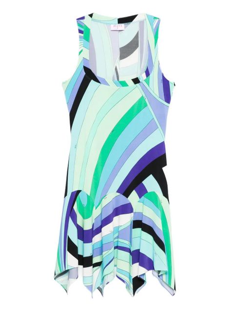 PUCCI abstract-print dress - Blue - zdjęcie produktu nr 1