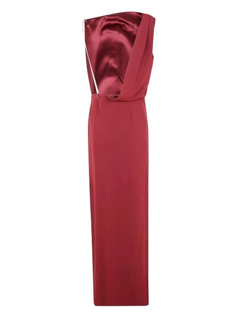 Max Mara draped one-shoulder maxi dress - Red - zdjęcie produktu nr 2