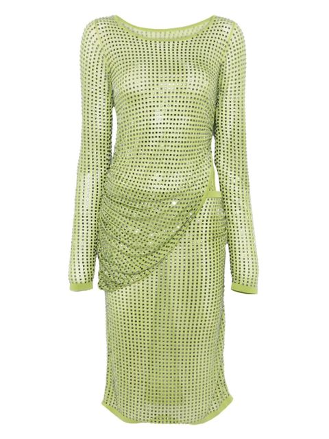 Christopher Esber Cirrus Hotfix Cutaway midi dress - Green - zdjęcie produktu nr 1