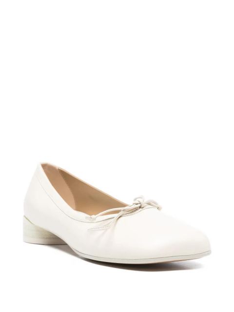 MM6 Maison Margiela bow-detail leather pumps - Neutrals - zdjęcie produktu nr 2