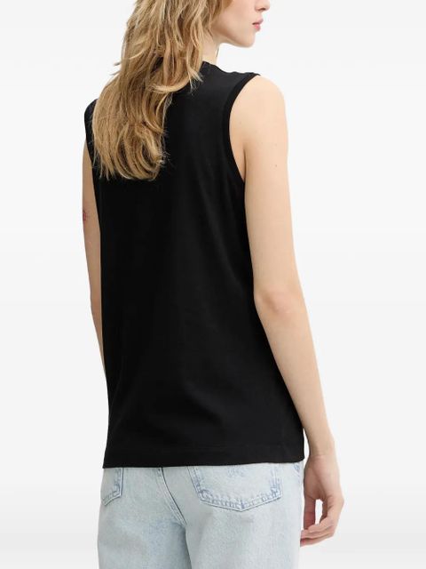 PINKO heart-appliqué tank top - Black