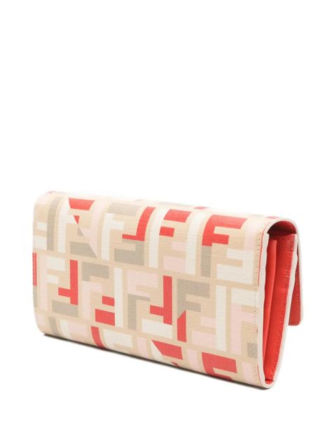FENDI Roma FF-pattern clutch bag - Neutrals