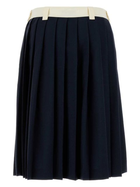 Miu Miu pleated midi skirt - Blue