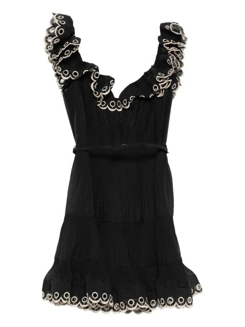 ZIMMERMANN embroidered mini dress - Black - zdjęcie produktu nr 1