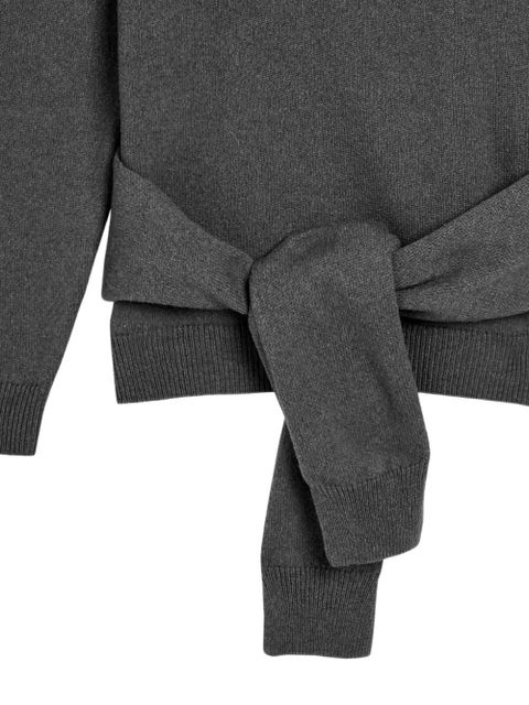 JW Anderson tie-front sweater - Grey - zdjęcie produktu nr 2