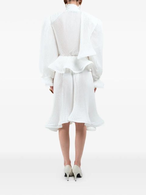 Rowen Rose pleated puffy blouse - White