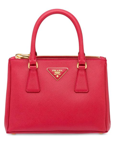Prada small Galleria leather tote bag - Red - zdjęcie produktu nr 1