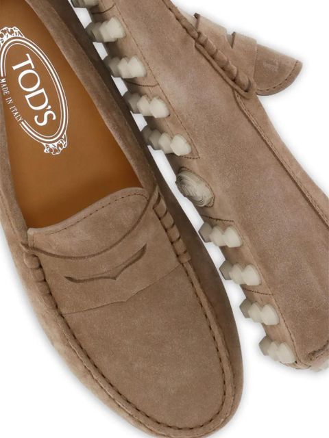 Tod's Gommino Bubble suede loafers - Neutrals