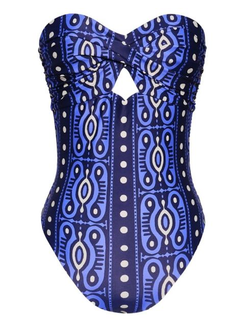 Johanna Ortiz Tribal Lastly printed swimsuit - Blue - zdjęcie produktu nr 1