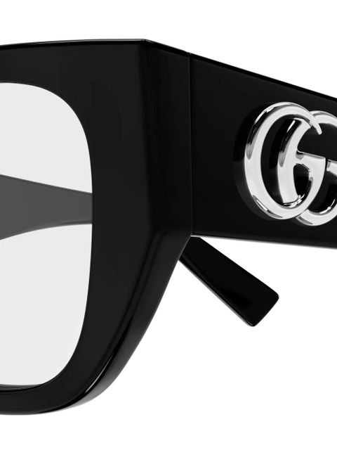 Gucci Eyewear logo-detail glasses - Black