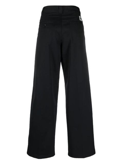 Carhartt WIP logo-patch pressed-crease trousers - Black - zdjęcie produktu nr 2