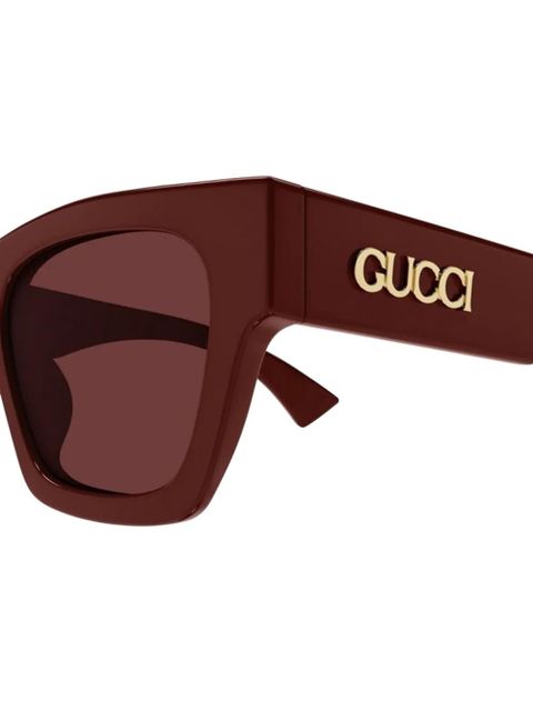 Gucci square-frame sunglasses - Red