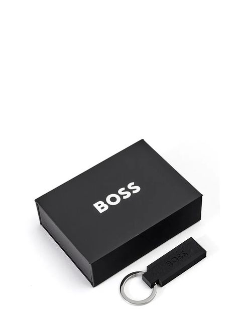 BOSS brelok do kluczy Edge Iconic Black kolor czarny
