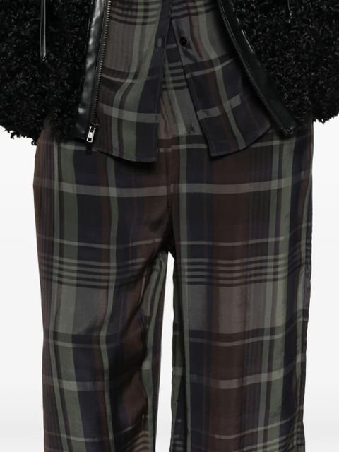 The Frankie Shop sheer trousers - Brown