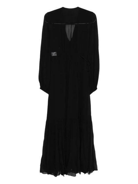 MARANT ÉTOILE Briane pleated midi dress - Black - zdjęcie produktu nr 2