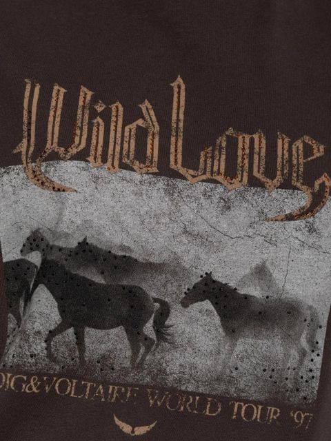 Zadig&Voltaire graphic-print T-shirt - Brown